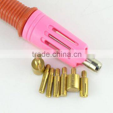 Quick heat Pink hot fix rhinestone vacumm applicator ,hot fix gun for applying rhinestones