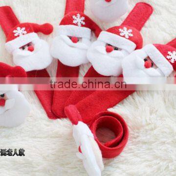 Promotional christmas LED slap bracelet, Novelty Christmas gifts Wrist Decorative bracelet, wristband, bangle