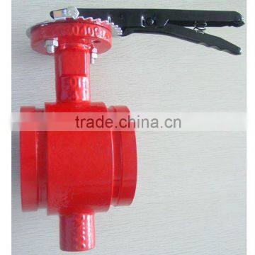 groove type butterfly valve