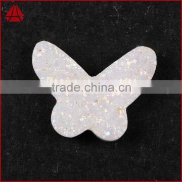 Natural Titanium Blue Butterfly Agate Drusy Angel Druzy Wings Cabochons photo-5