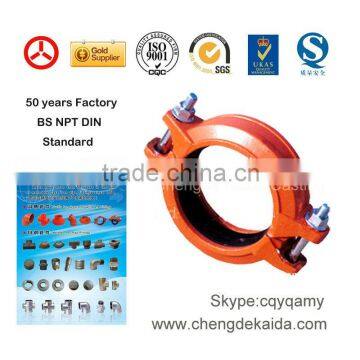 ISO,SGS Ductile Iron Grooved Coupling and Fittings Tee