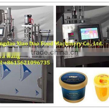 new design rotary jally/yogurt / jam / ice cream cup Filling and sealing machine/+8615621096735/skype:sara.xiaodao                        
                                                Quality Choice