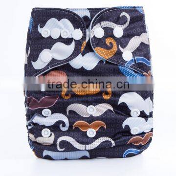 2016 Hot sale oem prints custom reusable diapers for babies