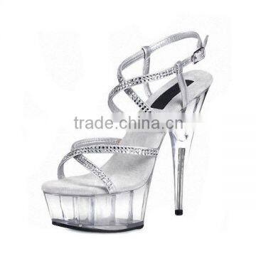 Wholesale Sexy Pointe Shoes Fashion Lady Party Sandals Fashion Fancy Heel Sandals