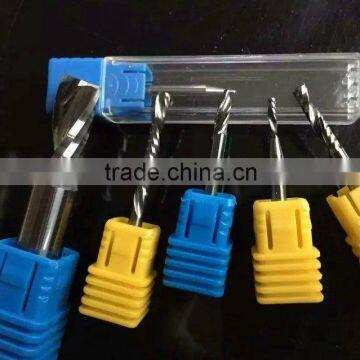 Single flute solid carbide spiral end mill