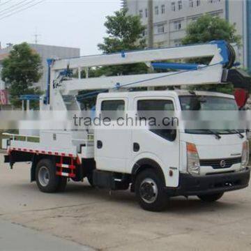 NISSAN crew cab 3 Knuckle arm 12-16 meter High-altitude Operation Truck