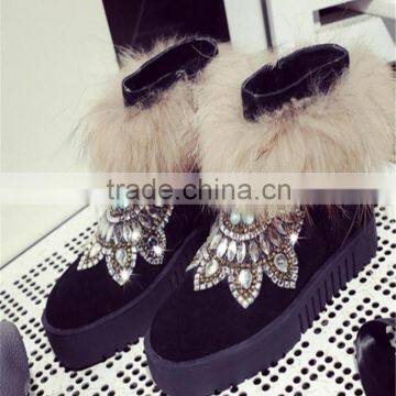 Korean New Styles Snow Woman Canadian Fur Snow Boot Made in China photo-4