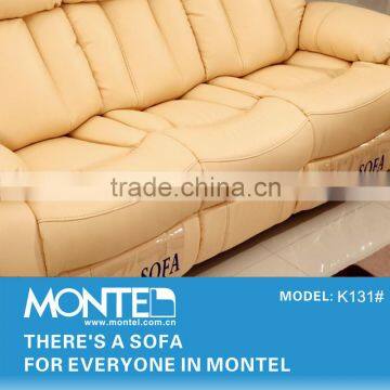 New Model Italy Yellow Leather Sofa photo-6