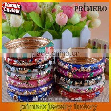 Wholesale Flower Enamel Assorted Colored Cloisonne Bracelet &Bangle