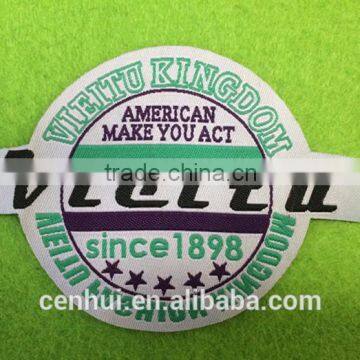 Custom recyclable, new fashion ,low price ,high-density woven patches