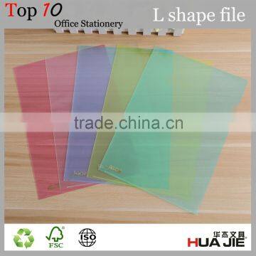 PP File Plastic Sheet L Shape Clear Folder