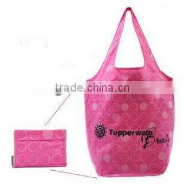 210D polyester foldable shopping bag