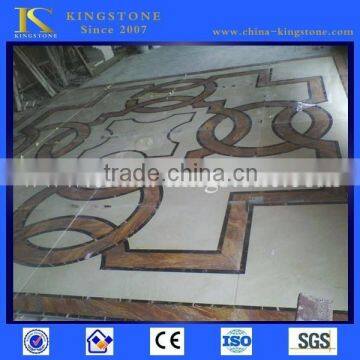 Cheapest grey marble water jet medallion with own quarry & CE certificate