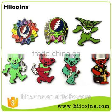 Custom hard enamel metal grateful dead lapel pin