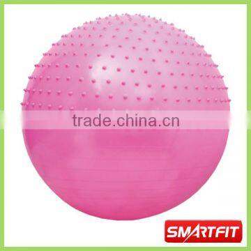 half massage anti-burst gym ball for sale female aerobic exercise inflatable fitness ball