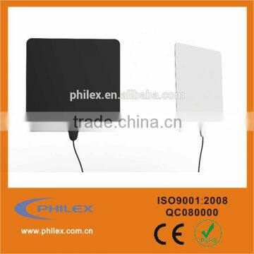 Filmthin amplified indoor HDTV antenna black/white