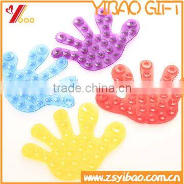 Hand shaped double sided silicone Rubber suction cups