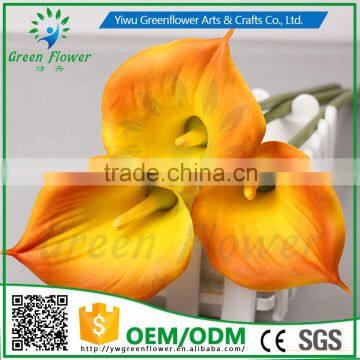 2016 Wholesales Real Touch Calla Lily PU Latex Artificial Flowers Home Decorative Flowers Wedding Decoration photo-3