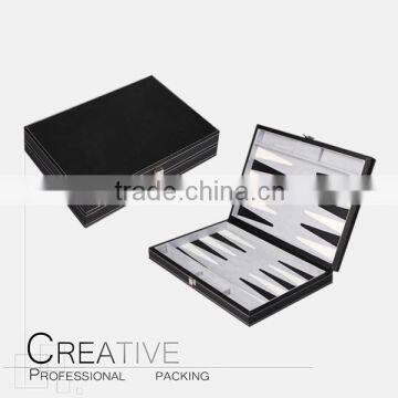 PU leather backgammon set for hot sale