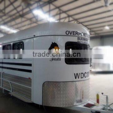 horse transport trailer with windows