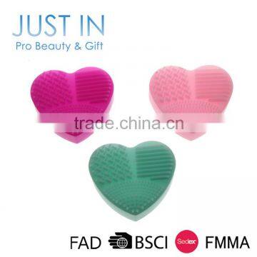 Heart Shape 2 Colors Easy Makeup Brush Cleaner