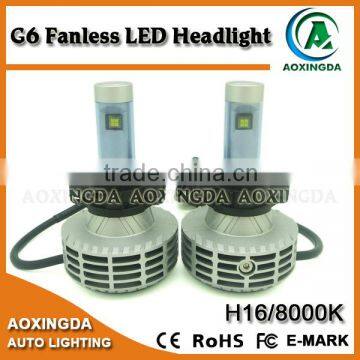 G7 H16 5202 6000LM fanless all in one LED headlight with CREE XHP 50 chip
