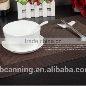 pvc table placemats/pvc woven mesh placemats/woven pvc placemats for restaurants