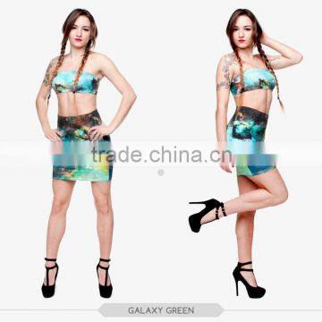 Women Ladies Hot Summer Sexy Girls Tight Slim Mini Skirt High Quality 3d Digital Full Print Custom Hot Sale Tube Stretchy Skirt photo-3