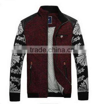 Fashionable hot sell colorful leather jacket men down jacket