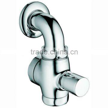 High Quality Brass Press Toilet Flush Valve, Self Closing Valve, Chrome Finish and Wall Mounted