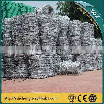 Guangzhou factory galvanized barbed wire price per ton (free sample)