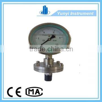 Diaphragm-seal gas pressure gauge