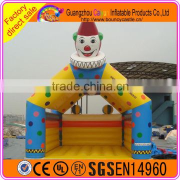 2016 popular colorful inflatable clown bouncy house for party use or rental