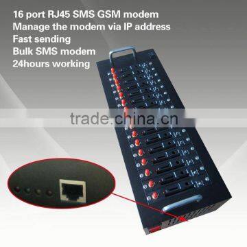 Bulk sms via ip Rj45 gsm sms modem,m2m modem