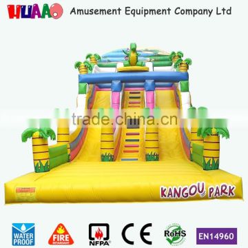 water slide inflatable pool slide with climbing wall for inflatable pool