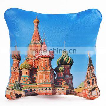 Custom cute leather case throw pillows for decoration 30cm                        
                                                                                Supplier's Choice