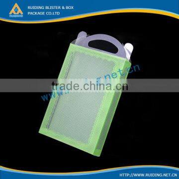 customized pp plastic carton box handle