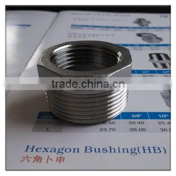 Brand new 1 1/4" Male Female Tube Bush stainless steel ss304 threaded pipe fitting