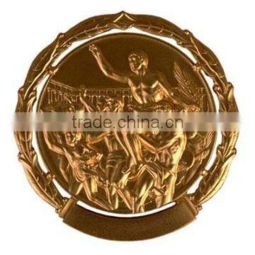 3D medal sport medallion, gold silver bronze sport medallion, awards sport medallion