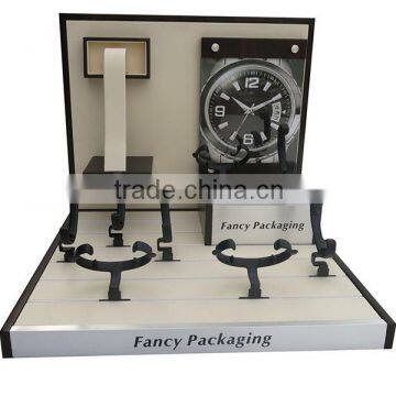 custom made small wooden watch display stand countertop display for watches