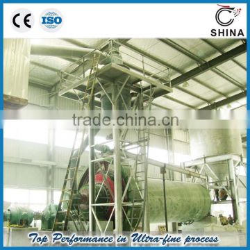 Kaolin powder production line with ball mill and classifier with higher capacity and lower energy consumption