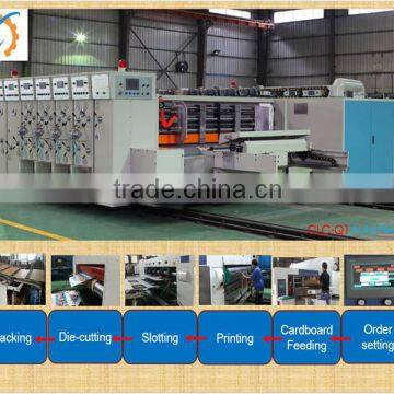 Sino Corrugated Cardboard Maker Q1-Flexo Printer Slotter Die-Cutter With Auto Stacker