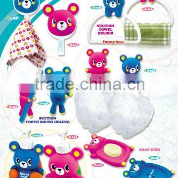 plestic bear bathroom series promotion gift WH-BS02