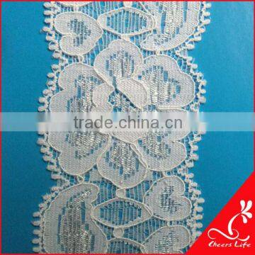 2014 cheerslife white elastic skirt accessories lace