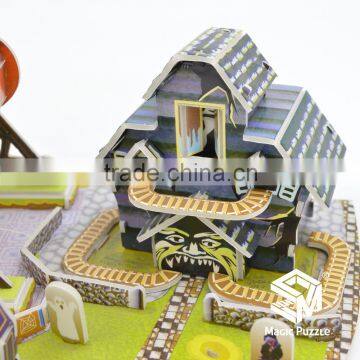 Halloween Gift Ferris Wheel 3D Paper Cardboard Jigsaw Puzzle photo-3