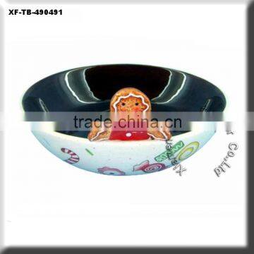 hand painted child ceramic bowl