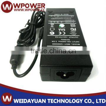 12 VDC 5000mA regulated switching power adapter