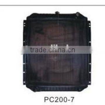 Aluminum core air cooler radiator for Kobelco excavator