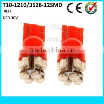 universal red color car lighting accessories T10-12 SMD led bulbs Car signal light for hiaces