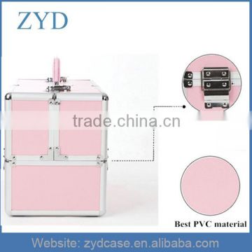 Exquisite Pink Aluminum Cosmetic Beauty Suitcase ZYD-HZ82902